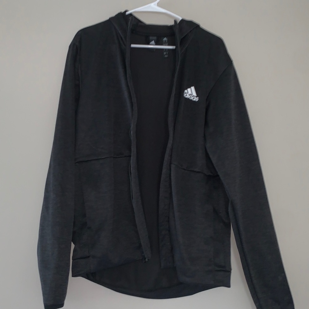 Men’s black adidas jacket (M) runs a little big